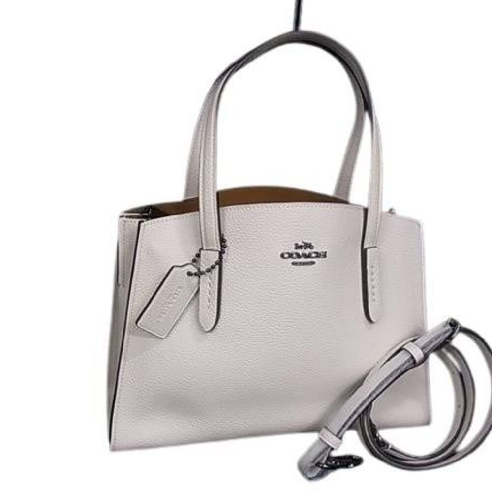 COACH Charlie Carryall 28 Tote Bag (29529) - Chalk Leather Women's Shoulder